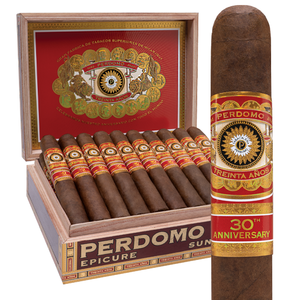 Perdomo 30th Anniversary Box-Pressed Sun Grown Robusto (5x54 / Box 30)