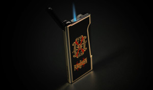 Prometheus OpusX Rare Black Retro Flint Lighter Gold