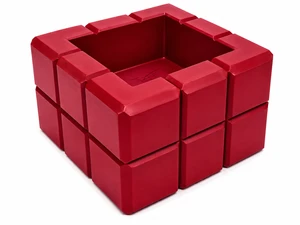 Colibri Heritage Cube Ashtray Red