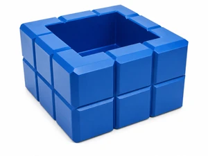 Colibri Heritage Cube Ashtray Blue