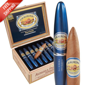 La Aurora Preferidos Sapphire No. 2 Tubos Double Perfecto (5x54 / Box 8)