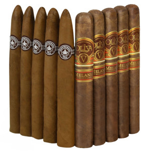 Slam Pack: Montecristo Original No.2 vs Oliva Melanio Toro (Assorted Sizes / 10 Pack) Slam Pack: Montecristo Original No.2 vs Oliva Melanio Toro (Assorted Sizes / 10 Pack)