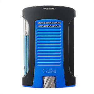 Colibri Daytona pocket-sized single torch flame lighter Blue And Black Colibri Daytona pocket-sized single torch flame lighter Blue And Black