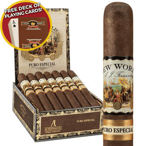 AJ Fernandez New World Puro Especial Toro (6.5x52 / Box 20) + FREE Deck Of Cigar King Playing Cards!