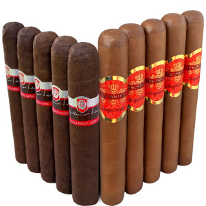 Slam Pack: La Aurora Guillermo Leon Robusto vs Macanudo Inspirado Orange Toro (Assorted Sizes / 10 Pack)