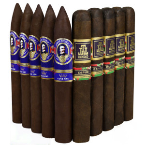 Slam Pack: AJ Fernandez Cuban Diplomat Torpedo vs Trinidad Espiritu No.3 Toro (Assorted Sizes / 10 Pack)