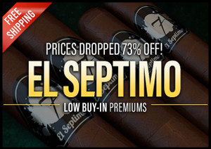 El Septimo Geneva The 7 Collection Black Bullet Robusto Extra (5x54 / 10 Pack)