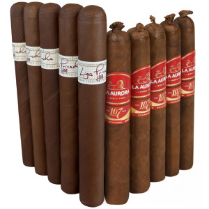 Slam Pack: Drew Estate Liga Privada H99 Toro vs La Aurora 107 Ecuador Toro (Assorted Sizes / 10 Pack)
