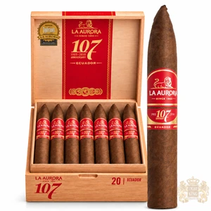La Aurora 107 Ecuador Belicoso (6.25x52 / Box 20) 