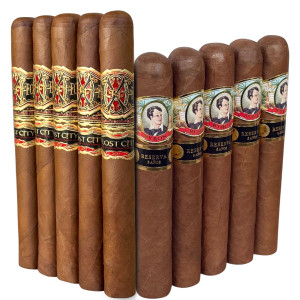 Slam Pack: Fuente Fuente Opus X Lost City Double Robusto vs Byron 20th Century Londinenses (Assorted Sizes / 10 Pack)