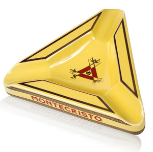 Montecristo Ceramic Triangle Yellow Ashtray