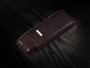 Prometheus Tejus Brown Leather Cigar Case