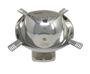 Smokin Ash Quadrangle Square Stainless Steel Ashtray