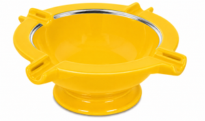 Don Salvatore Tobacco Leaf Porcelain Ashtray Yellow 