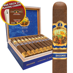 AJ Fernandez New World Decenio Gordo (6x58 / Box 20) + FREE Deck Of Cigar King Playing Cards!