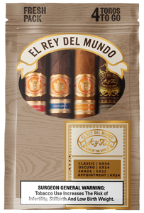 El Rey Del Mundo Fresh Pack Sampler(Toro Sizes / 5 Packs of 4 Cigars)