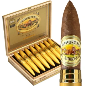 La Aurora Preferidos Gold No. 2 Tubos Double Perfecto (5x54 / Box 8)