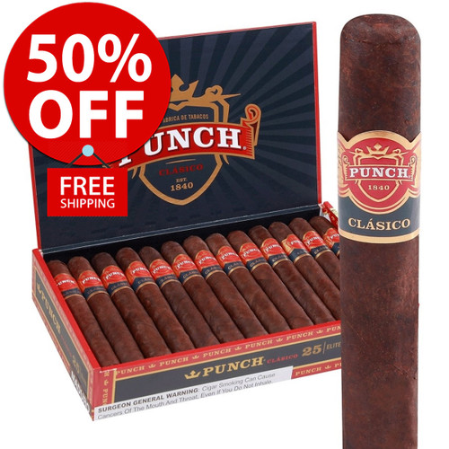 Punch Elite Maduro (5.25x44 / 10 PACK SPECIAL) + 50% OFF RETAIL! + FREE SHIPPING ON YOUR ENTIRE ORDER!