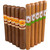Slam Pack: La Aurora 1962 Corojo Toro vs Gran Habano Connecticut #1 Churchill (Assorted Sizes / 10 Pack)