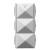 Colibri Quasar II pocket-sized double torch flame lighter Silver