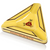 Montecristo Ceramic Triangle Yellow Ashtray