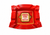 Herrera Habano Melamine Rectangle Red Cigar Ashtray
