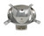 Smokin Ash Quadrangle Square Stainless Steel Ashtray