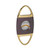 Lotus Cigar Cutter Brown & Gold 