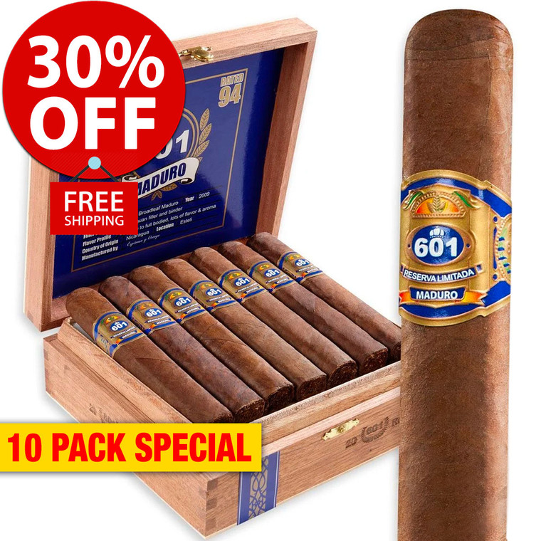 601 Maduro by Espinosa Prominente (5.5x56 / 10 PACK SPECIAL) + 30% OFF RETAIL! + FREE SHIPPING ON YOUR ENTIRE ORDER!