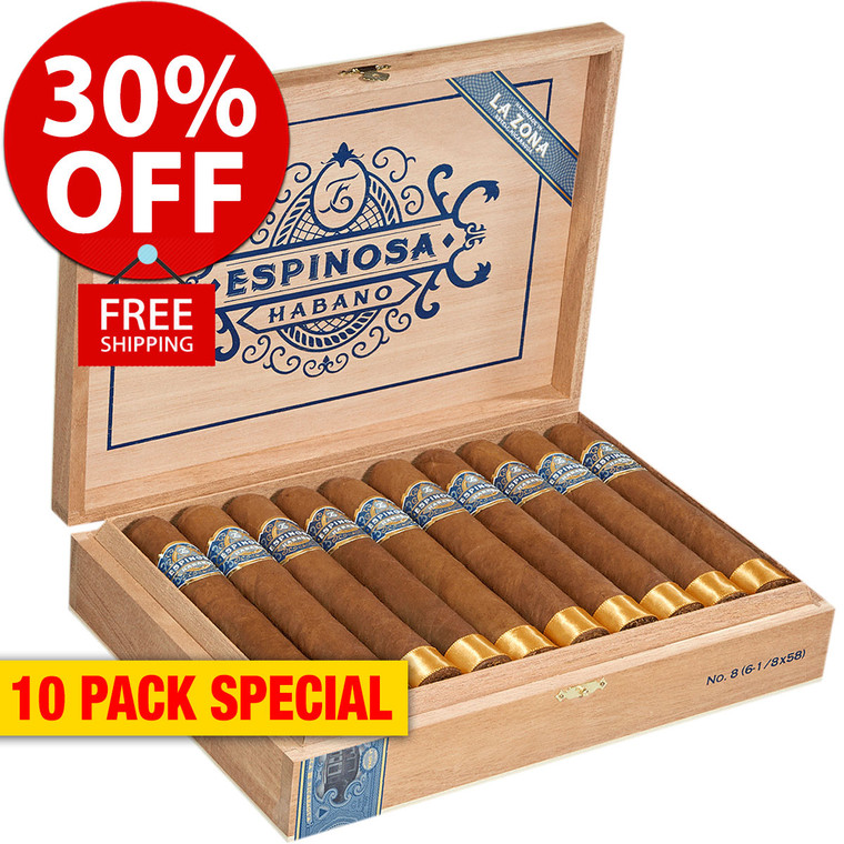 Espinosa Habano No. 4 Robusto (6x46 / 10 PACK SPECIAL) + 30% OFF RETAIL! + FREE SHIPPING ON YOUR ENTIRE ORDER!