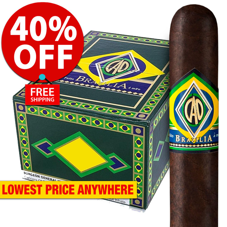 CAO Brazilia Gol (5x56 / Box 20) + 40% OFF RETAIL PRICING! + FREE SHIPPING ON YOUR ENTIRE ORDER!