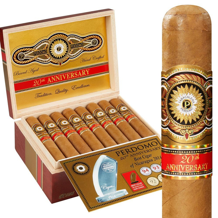 Perdomo 20th Anniversary Connecticut Epicure (6x56 / 4 Pack)