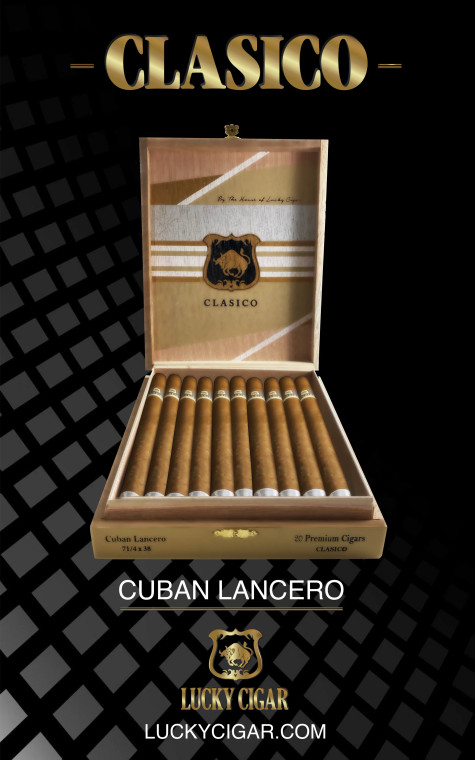 House Of Lucky Clasico Cuban Lancero (7.25x38 / Box 20)