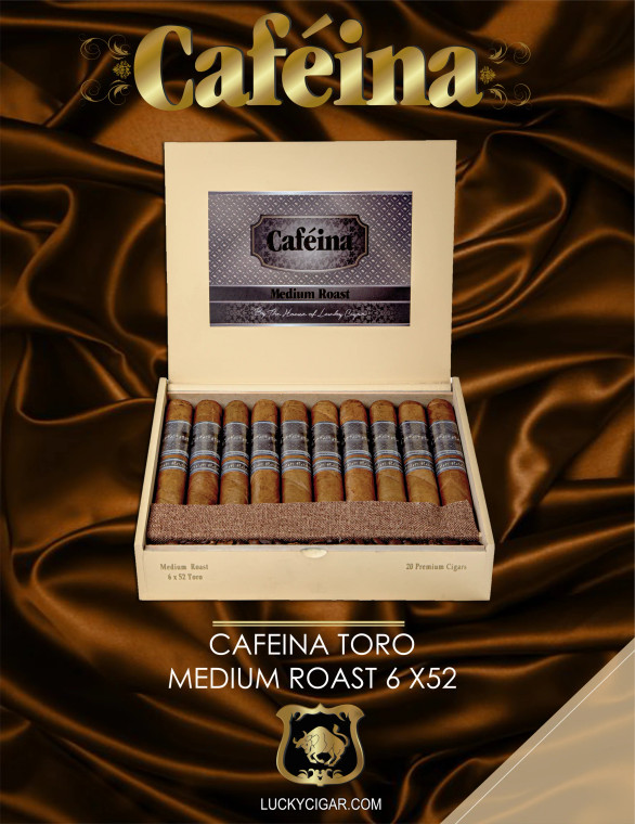 The House Of Lucky Cigar Cafeina Medium Roast Toro (6x52 / Box 20)