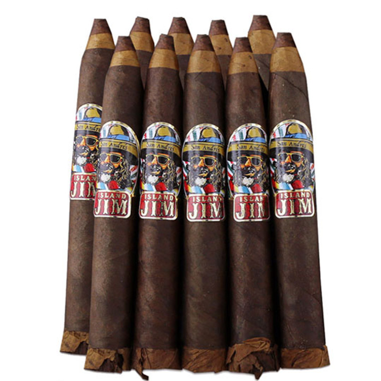 Island Jim San Andrés Maduro No. 2 Torpedo By Oscar (6.5x52 / 10 Pack)