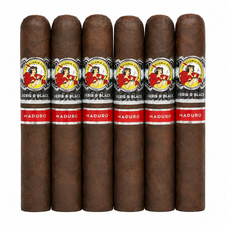 La Gloria Cubana Serie R Black Maduro No. 60 (6x60 / 6 Pack)