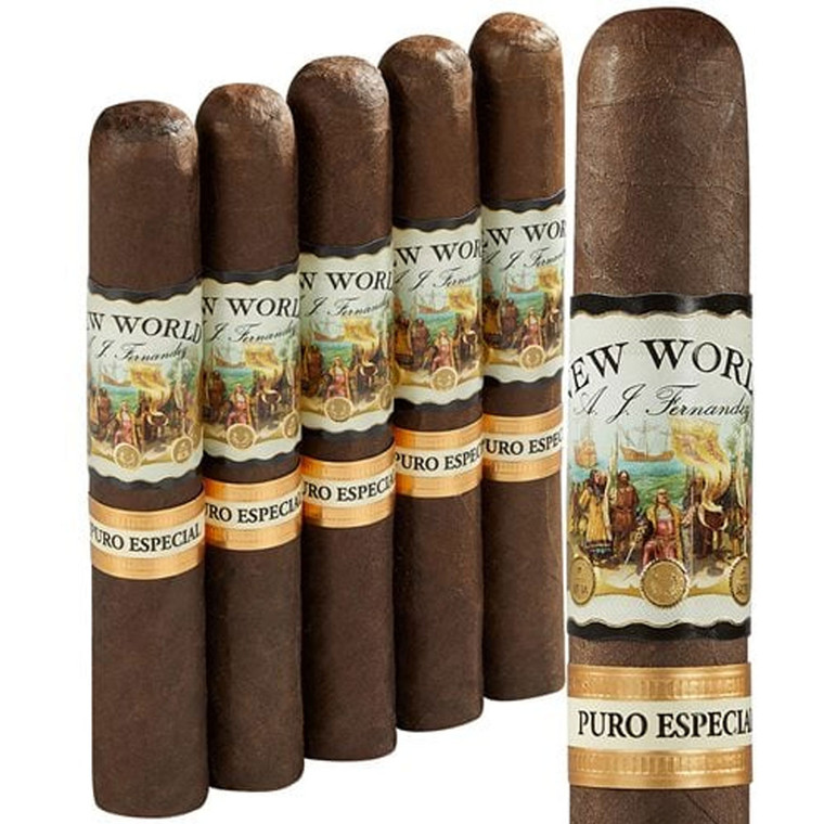 AJ Fernandez New World Puro Especial Robusto (5.5x52 / 5 Pack)