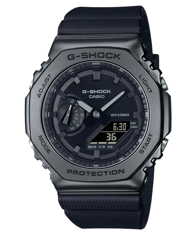 G-Shock GM2100BB-1A Ana-Digi High Strength Casioak Black