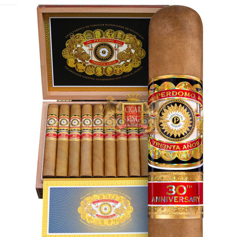 Perdomo 30th Anniversary Box-Pressed Connecticut Churchill (7x54 / Box 30)