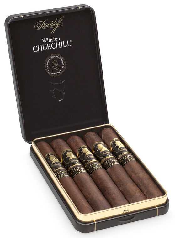 Davidoff Winston Churchill Late Hour Petite Panetela (4x38 / Tin Of 5)