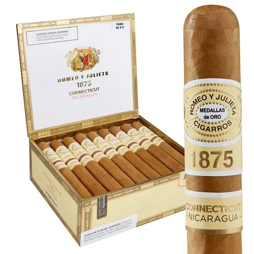 Romeo y Julieta 1875 Connecticut Nicaragua Bully (5x50 / Box 25) + Free Shipping!