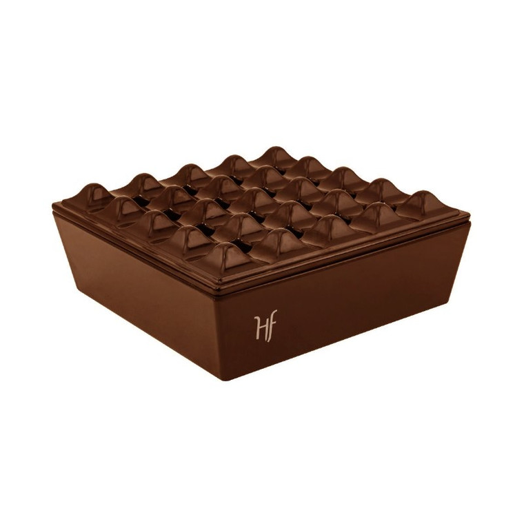 HF Barcelona Grid Ashtray Brown