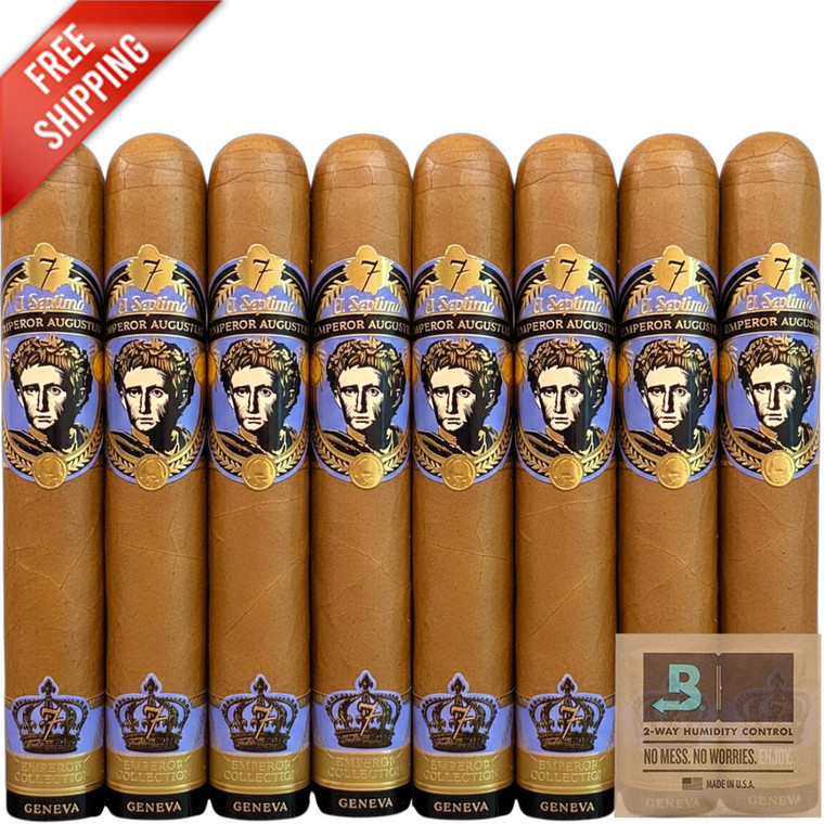Premium 8-Racks: El Septimo Geneva The Emperor Collection Augustus Connecticut (5x52 / 8 Pack)
