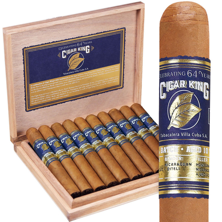 Cigar King Celebrating 64 Years Connecticut Toro (6x52 / Box 10) Cigar King Celebrating 64 Years Connecticut Toro (6x52 / Box 10)