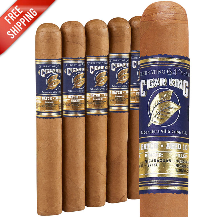 Cigar King Celebrating 64 Years Connecticut Robusto (5x50 / 5 Pack) Cigar King Celebrating 64 Years Connecticut Robusto (5x50 / 5 Pack)