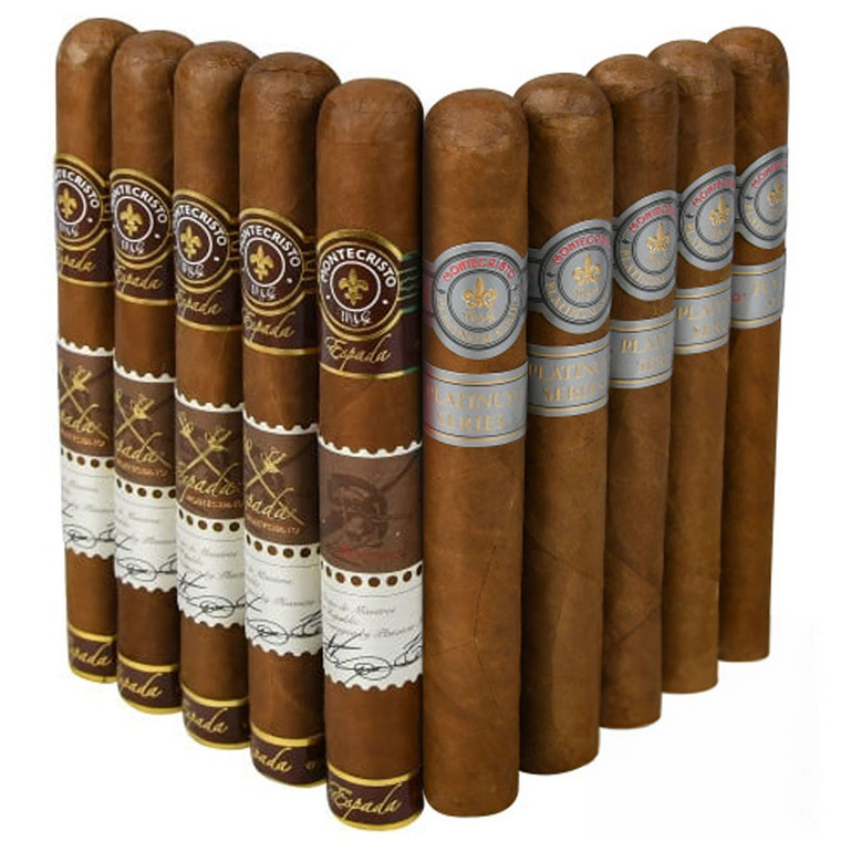 Slam Pack: Montecristo Espada Guard Toro vs Montecristo Platinum Toro (Assorted Sizes / 10 Pack)