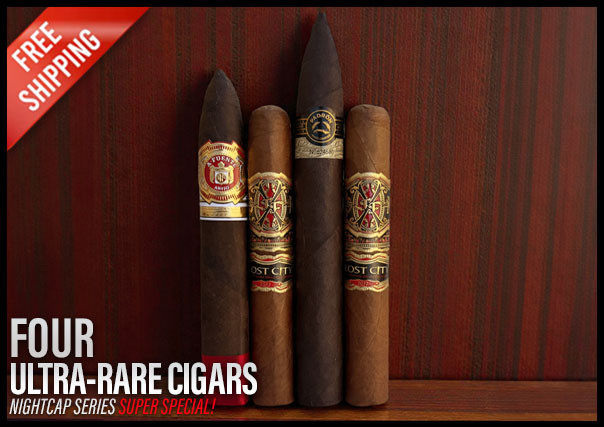 Nightcap Special: Four Ultra Rare Cigars (Assorted Sizes / 4 Pack)
