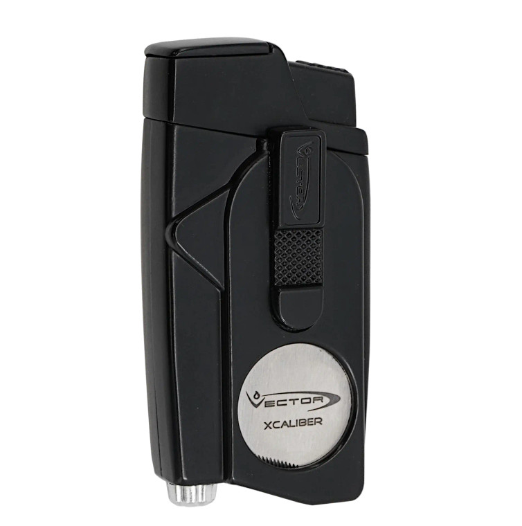 Vector XCALIBER Dual Torch Lighter Black
