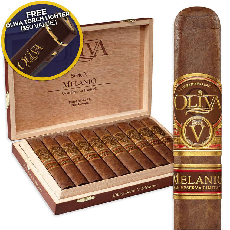Oliva Serie V Melanio Double Toro (6x60 / Box 10) + Free $50 Torch Lighter!