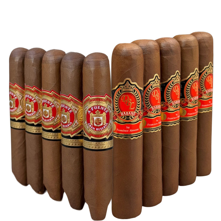 Slam Pack: Arturo Fuente Hemingway Short Story vs DBL Habano 560 Gordo (Assorted Sizes / 10 Pack)